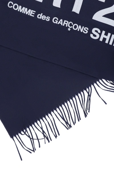 Shop Comme Des Garçons Comme Des Garcons Shirt Shirt 2020 Wool Scarf In Navy