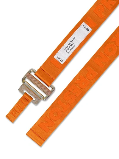 Shop Heron Preston Designer Belt In Orange