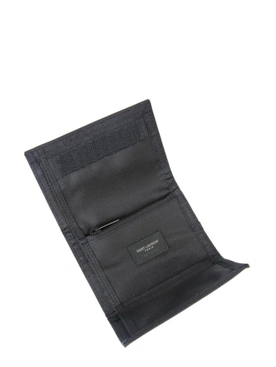Shop Saint Laurent "nuxx" Compact Wallet In Black