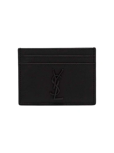 Shop Saint Laurent Wallets Black