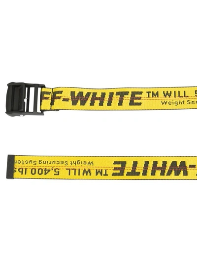 Shop Off-white Classic 2.0 Industrial Belt In Yellow