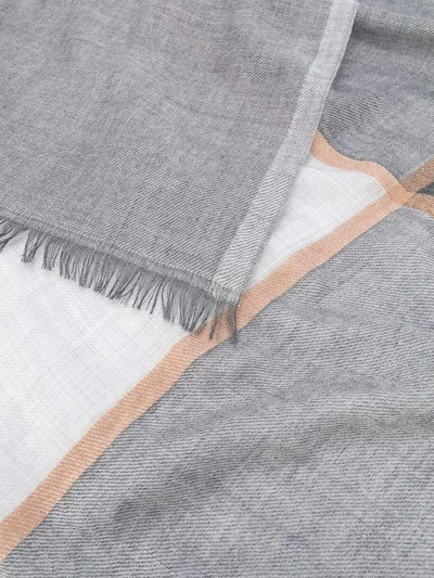 Shop Brunello Cucinelli Scarfs In Grigio