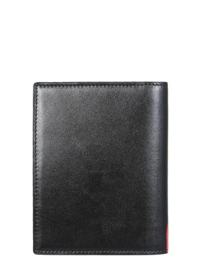 Shop Alexander Mcqueen Leather Passport Holder In Black