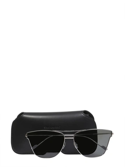 Shop Saint Laurent Classic Sl51 Sunglasses In Silver