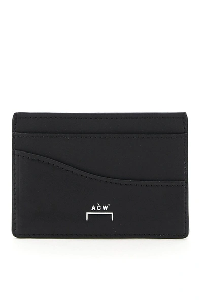 Shop A-cold-wall* A Cold Wall Leather Card Holder In Black
