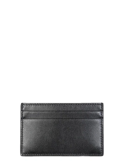 Shop Alexander Mcqueen Bicolor Card Holder In Gold