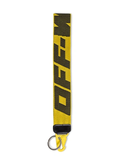 Shop Off-white Industrial Keychain In Yellow