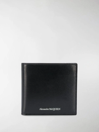 Shop Alexander Mcqueen Leather  Wallet In Black