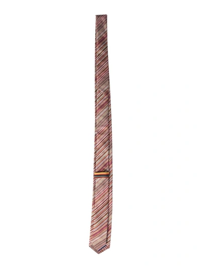 Shop Paul Smith Silk Tie In Multicolour
