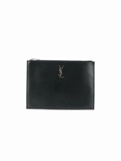 Shop Saint Laurent Wallets Black