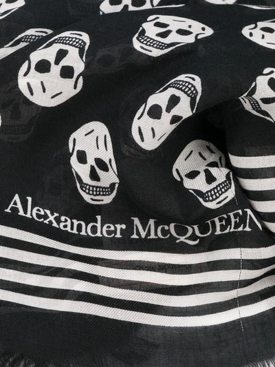 Shop Alexander Mcqueen Scarfs Black