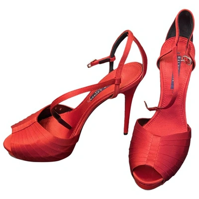 Pre-owned Ralph Lauren Sandals In Red