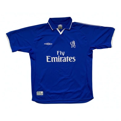 Pre-owned Umbro Blue Cotton T-shirts