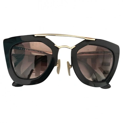 Pre-owned Prada Black Metal Sunglasses