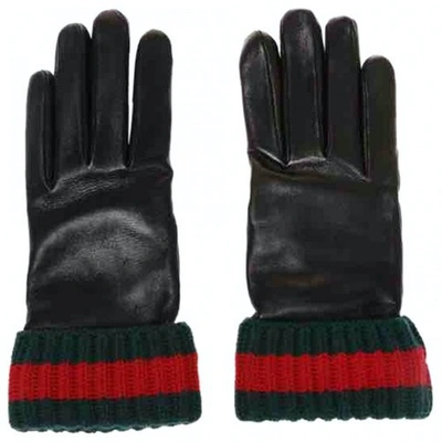 Pre-owned Gucci Cashmere Gloves In Black