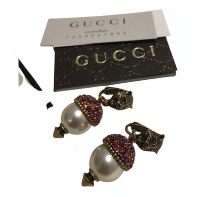 Pre-owned Gucci Gold Metal Earrings