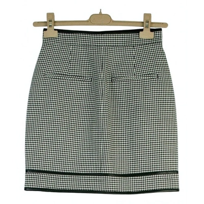 Pre-owned Dsquared2 Wool Mini Skirt In Multicolour