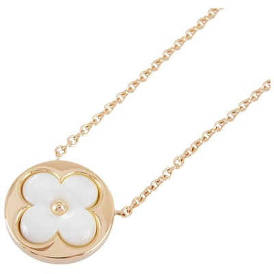 Pre-owned Louis Vuitton Gold Pink Gold Necklace