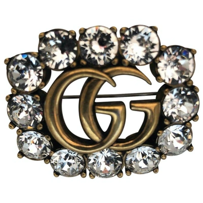 Pre-owned Gucci Crystal Pins & Brooches