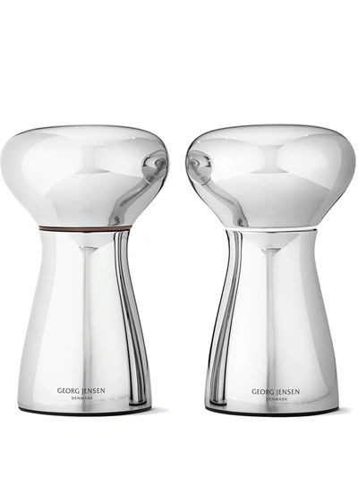 Shop Georg Jensen Alfredo Salt And Pepper Mills In Silver