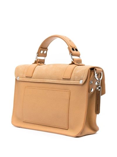 Shop Proenza Schouler Ps1 Tiny Satchel Bag In Brown