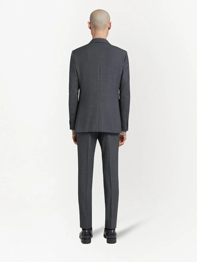 Shop Ermenegildo Zegna Single-breasted Two-piece Suit In Blue