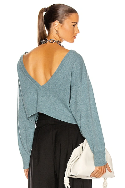 Shop Remain Valcyrie Open Back Knit Sweater In Lead