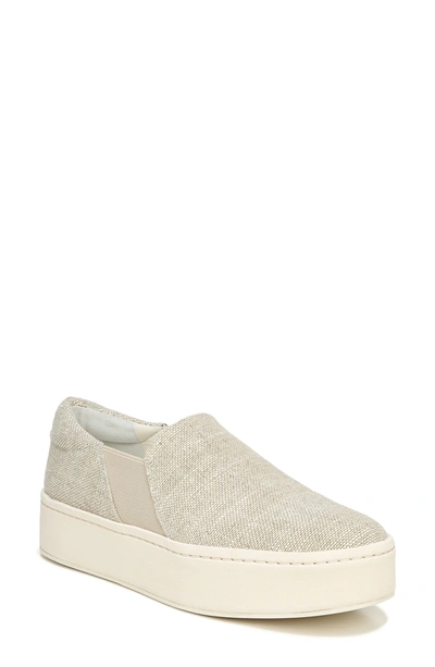 Shop Vince Warren Slip-on Platform Sneaker In Off White