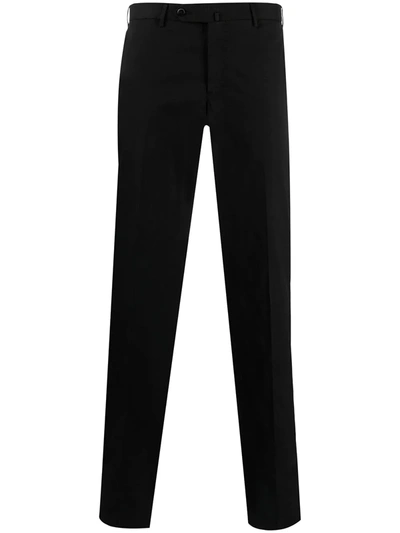 Shop Pt01 Slim-fit Trousers In Black