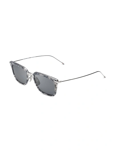 Shop Thom Browne Tbs916/51/03 Sunglasses In Gry Slv