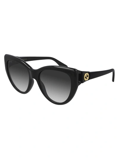 Shop Gucci Gg0877s Sunglasses In Black Black Grey