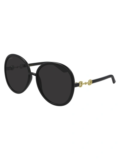 Shop Gucci Gg0889s Sunglasses In Black Black Grey