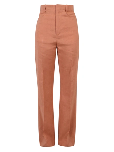 Shop Jacquemus Sauge Trousers In Brown