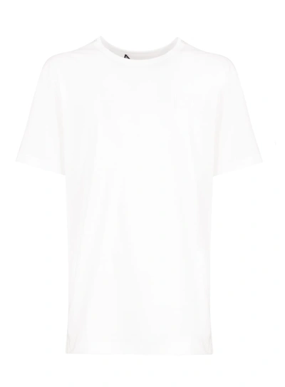 Shop Dolce & Gabbana Embroidered Logo T-shirt In Bianco