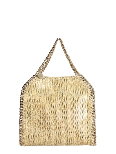 Shop Stella Mccartney Mini Falabella Bag In Oro