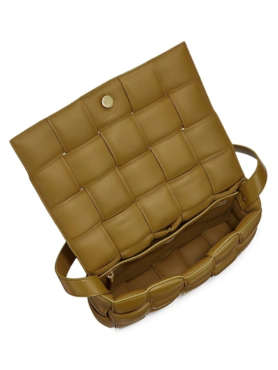 Shop Bottega Veneta Women's The Cassette Padded Leather Crossbody Bag In Yellow