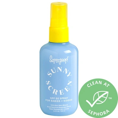 Shop Supergoop ! Sunnyscreen&trade; 100% Mineral Spray Spf 50 Baby Sunscreen 3.4 oz/ 100 ml