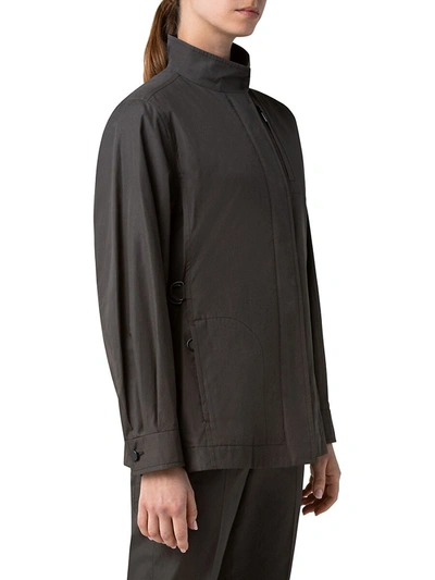 Shop Akris Punto Poplin Cargo Jacket In Teak