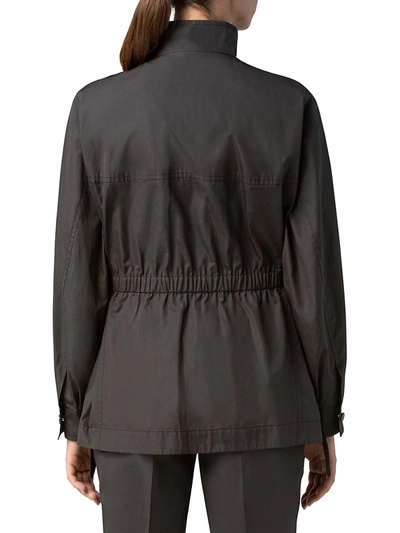 Shop Akris Punto Poplin Cargo Jacket In Teak