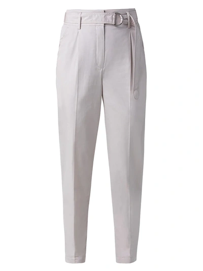 Shop Akris Punto Franca Belted Ankle Pants In Light Taupe