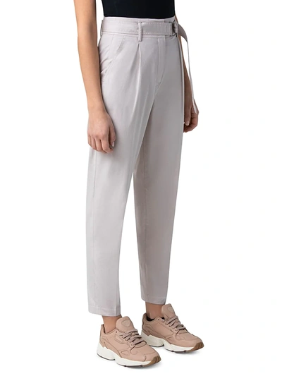 Shop Akris Punto Franca Belted Ankle Pants In Light Taupe