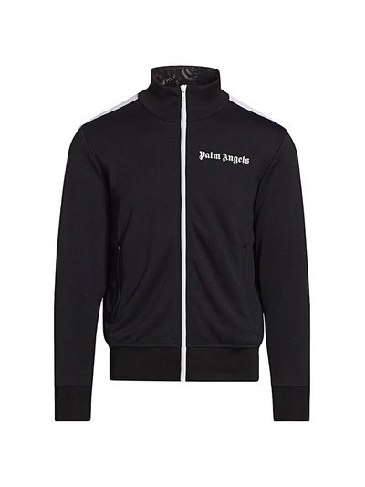 Shop Palm Angels Classic Track Jacket In Black White