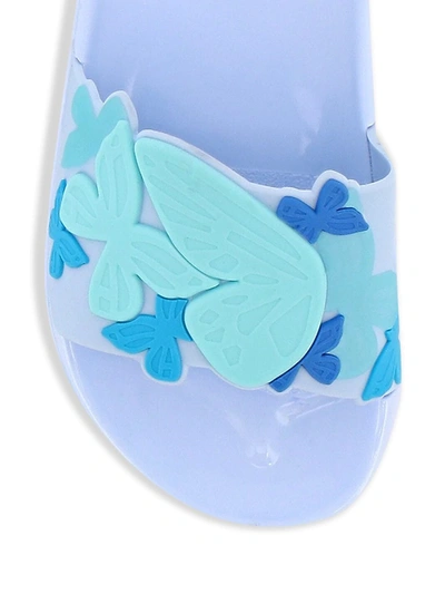 Shop Sophia Webster Little Girl's And Girl's Butterfly Jelly Slide Sandals In Baby Blue