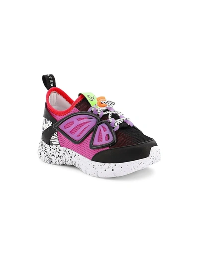 Shop Sophia Webster Baby's, Little Girl's And Girl's Fly-by Sneakers In Black Purple