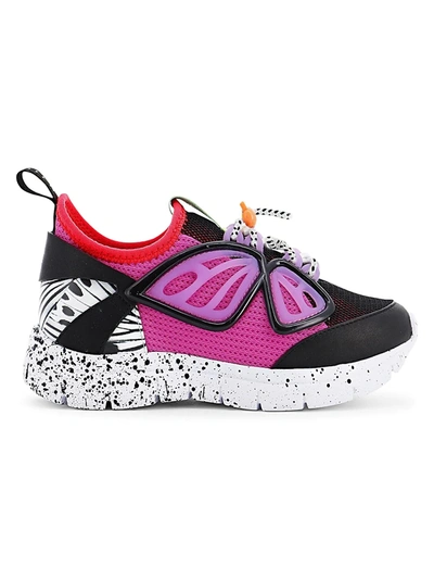 Shop Sophia Webster Baby's, Little Girl's And Girl's Fly-by Sneakers In Black Purple