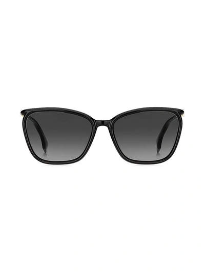 Shop Fendi Women's 60mm Square Sunglasses In Black