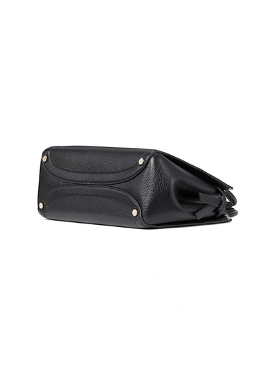 Shop Kate Spade Women's Medium Knott Leather Satchel In Black