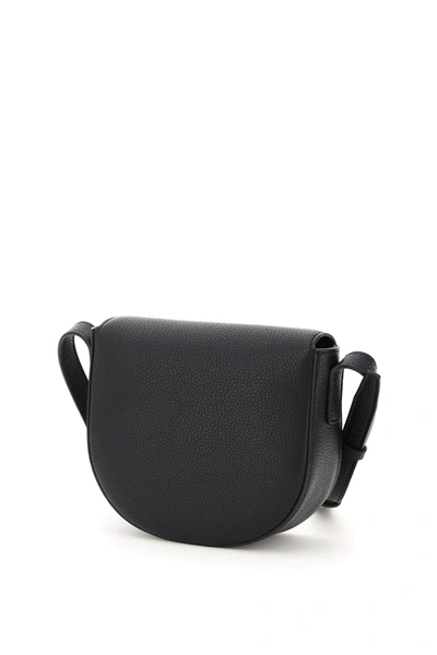 Shop Ferragamo Small Gancini Crossbody Bag In Black