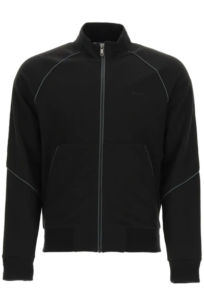 Shop Z Zegna Cotton And Modal Sweatshirt In Black