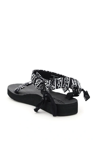 Shop Arizona Love Trekky Bandana Sandals In Black,white